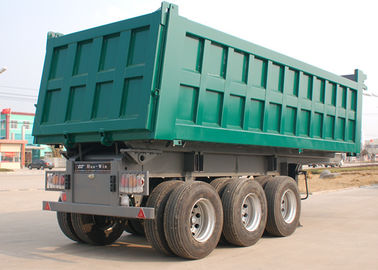 China 3 Achsen-Kipplaster-Anhänger 26M3 - 30M3 45 Tonnen-Farbe besonders angefertigt für Mineral fournisseur