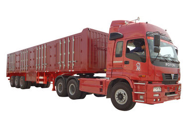 China Achse VANS Type Heavy-duty halb Anhänger-3 45 Tonnen - 60 Tons Cargo Van Trailer fournisseur