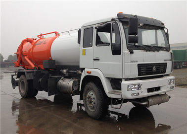 China Wasser-Abwasser-Tankwagen HOWO 6 Rad-4000L + fäkaler LKW 8000L des Sog4000l fournisseur