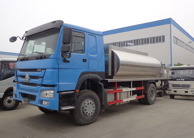 China Asphalt-Flecken-LKW 4x2 6x4 8x4 HOWO 10MT mit Edelstahl-Aluminium-Behälter fournisseur