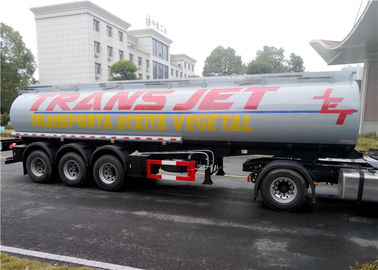 China Edelstahl 30 Tonnen transport-des Behälters der Kraftstofftank-Anhänger-Drei-Achsen-35000L 35M3 Brennölanhänger halb fournisseur