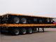 Behälter, der halb den 4 Achsen-Anhänger, 50 Tonnen 60 der Tonnen-45 Flachbettauflieger Ft/40 Fuß lädt fournisseur