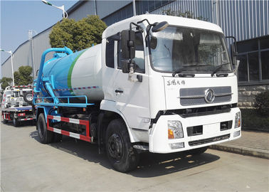 China Staub saugen Sie Abwasser-Tanklastzug, Rad-fäkalen Saug-LKW 6000L Dongfeng 4x2 6 fournisseur