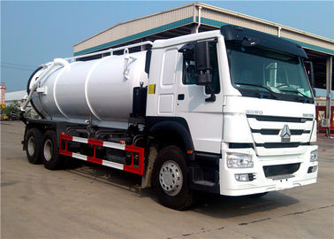 China Staub saugen Sie Räder 16000L des Abwasser-Tanklastzug-Anhänger-10 für Sinotruk HOWO fournisseur