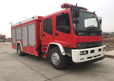 China 11000 Liter des Feuer-Löschfahrzeug-Wasser-Behälter-Kohlenstoffstahl-Material-2 Achsen-für ISUZU fournisseur