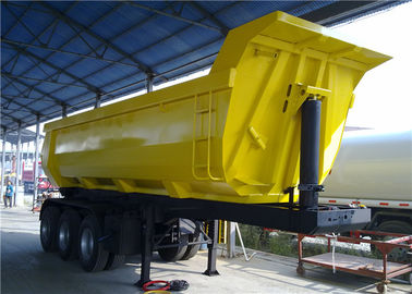 China Form-Kipper-Dump-Kippwagen-halb Anhänger der 40 Tonnen-Selbstkipper-schwerer LKW-Anhänger-Rückseiten-U fournisseur