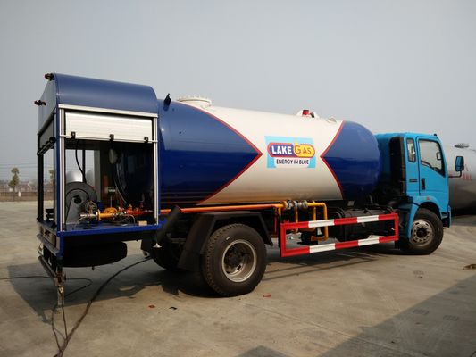kaufen HOWO 4X2 12000 des Flüssiggas-Liter LKW-, 12cbm 6 Tonnen Bobtail Propan-LKW- Online-Herstellung