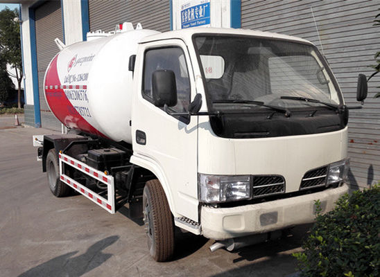 kaufen 4x2 5M3 2,5 Tonnen Bobtail LPG-LKW-5000L 2.5T verflüssigtes Erdöl-Gas-Propan- Online-Herstellung