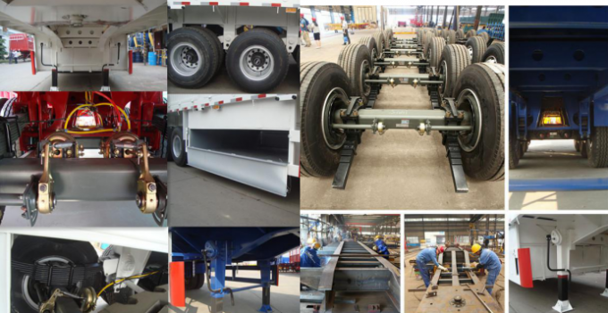 Art Anhänger 2 Achsen U des Kipper-Anhängerkipplasters halb