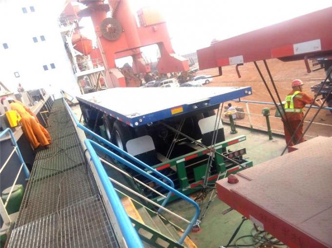 Tonne Chinas berühmter CLW 40-60 Flachbett-Bagger-LKW-Anhänger und niedrige Flachbettauflieger